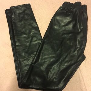 Pleather leggings